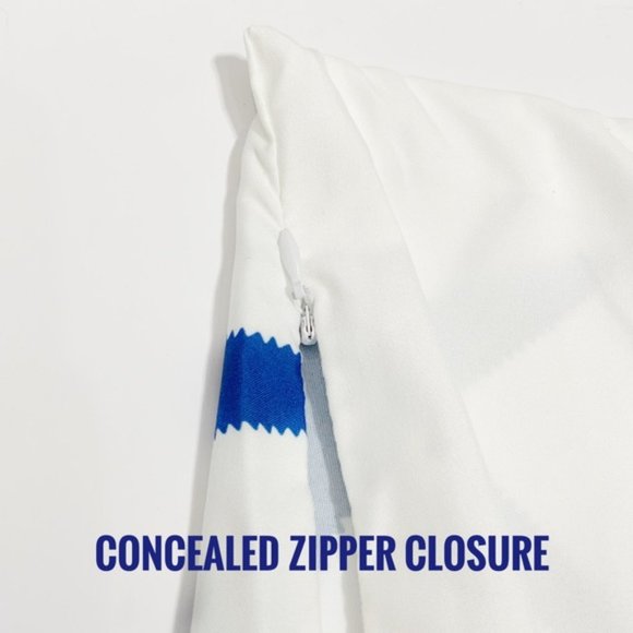 Coastal Starfish Pillow Cover Beach Nautical Square Blue White 17. 7 X 17.7 in - Picture 4 of 16